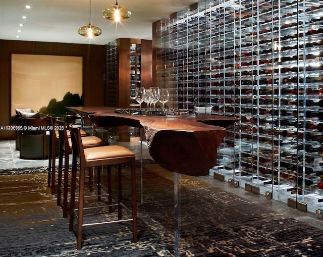 wine cellar featuring a community bar