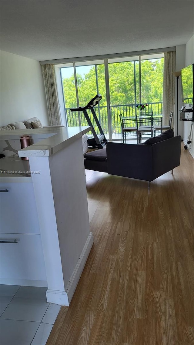 3401 N Country Club Dr Unit 410, Aventura, FL 33180 - living area featuring wood finished floors