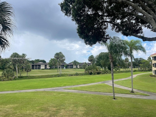 view of community with a lawn