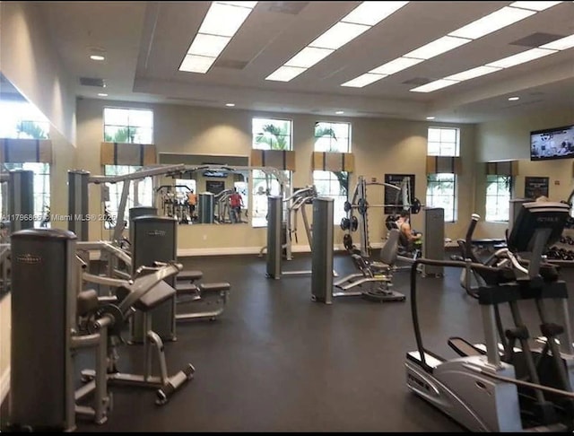 view of workout area