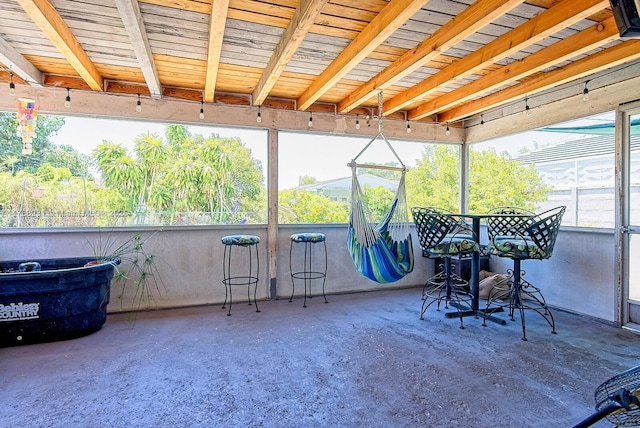 view of sunroom / solarium