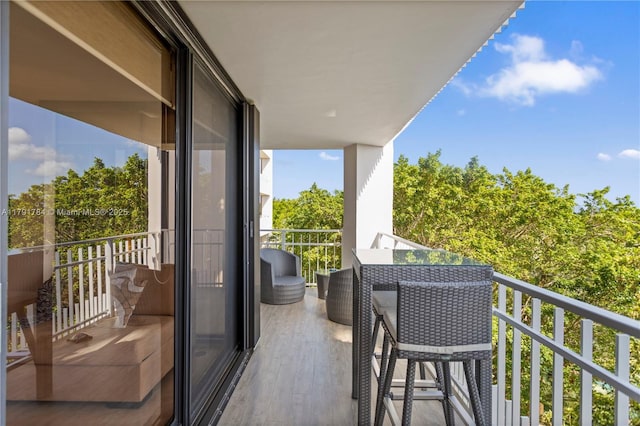view of balcony