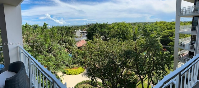 2000 Towerside Ter Unit 710, Miami, FL 33138 - balcony featuring a forest view