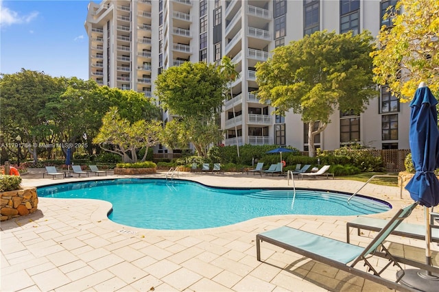 2000 Towerside Ter Unit 710, Miami, FL 33138 - community pool featuring a patio area
