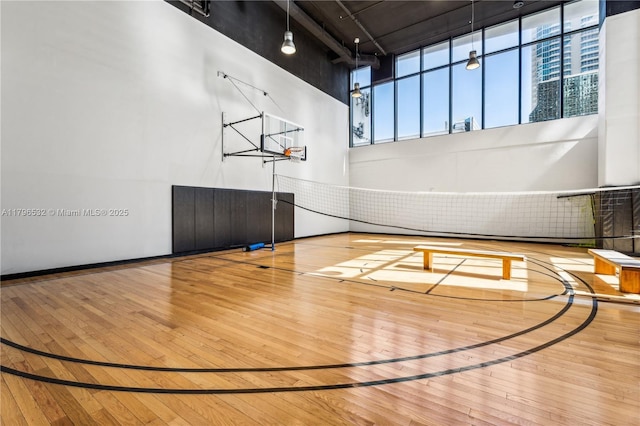 view of sport court with basketball court