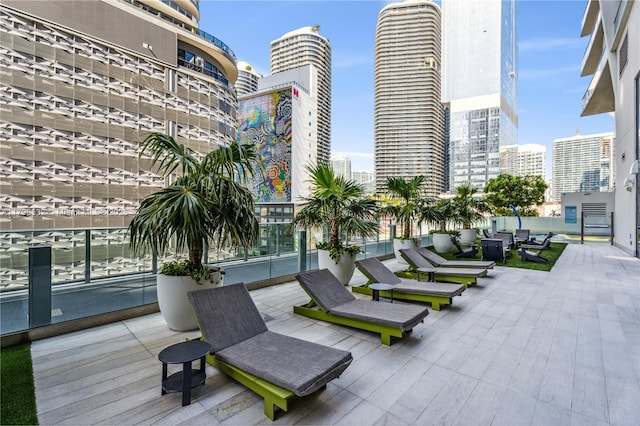 exterior space with a view of city