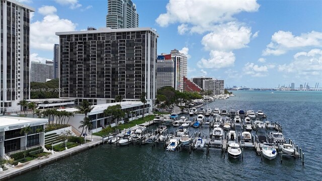 1865 Brickell Ave Unit A514, Miami, FL 33129 - water view featuring city skyline
