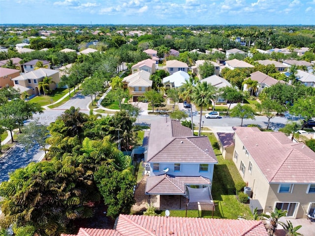 aerial view featuring a residential view