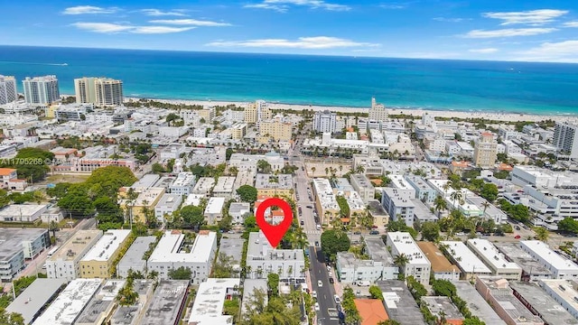 1300 Pennsylvania Ave Unit 104, Miami Beach, FL 33139 - birds eye view of property featuring a water view