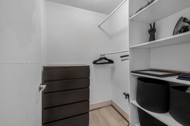 1300 Pennsylvania Ave Unit 104, Miami Beach, FL 33139 - walk in closet featuring wood finished floors