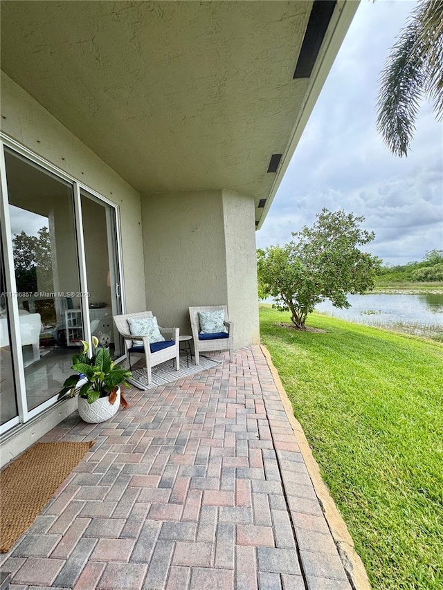 16724 NW 8th St, Pembroke Pines, FL 33028 - view of patio with a water view