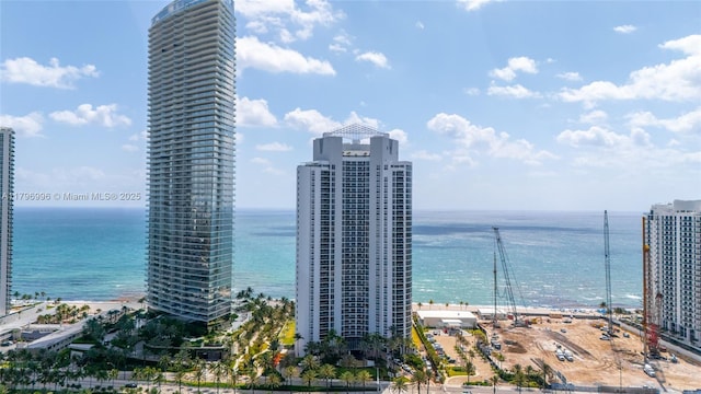 water view featuring nearby urban area