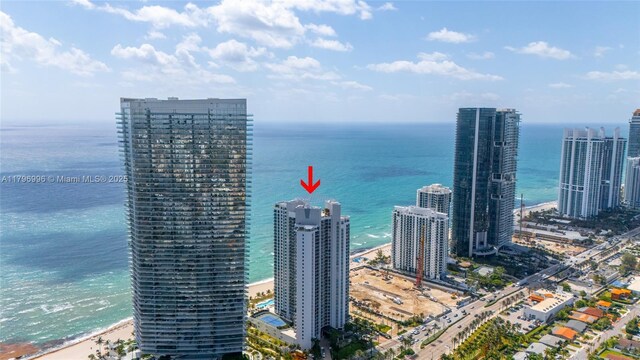 water view featuring nearby urban area