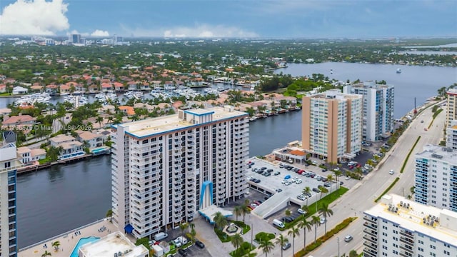 view of urban area with a nearby body of water