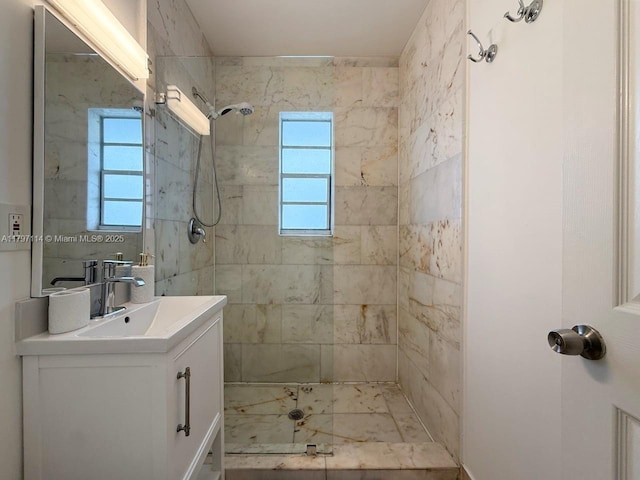 1526 Pennsylvania Ave Unit 20, Miami Beach, FL 33139 - full bathroom featuring vanity and tiled shower