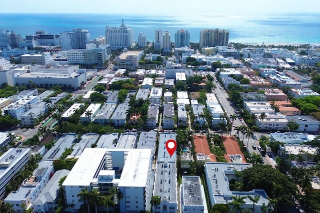 1526 Pennsylvania Ave Unit 20, Miami Beach, FL 33139 - bird's eye view featuring a water view and a view of city