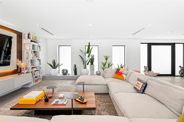 2020 NE 121st Rd, North Miami, FL 33181 - living area with visible vents and recessed lighting