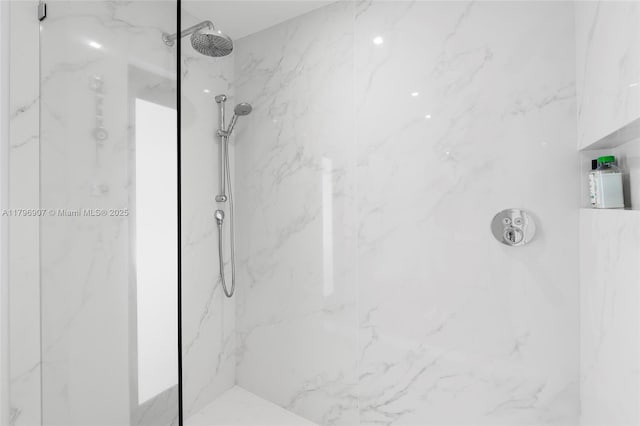2020 NE 121st Rd, North Miami, FL 33181 - full bathroom with a marble finish shower