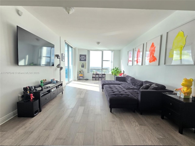 2641 N Flamingo Rd Unit 2601N, Sunrise, FL 33323 - living area with light wood-style flooring