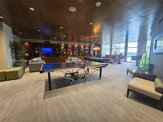 2641 N Flamingo Rd Unit 2601N, Sunrise, FL 33323 - playroom with billiards and carpet floors