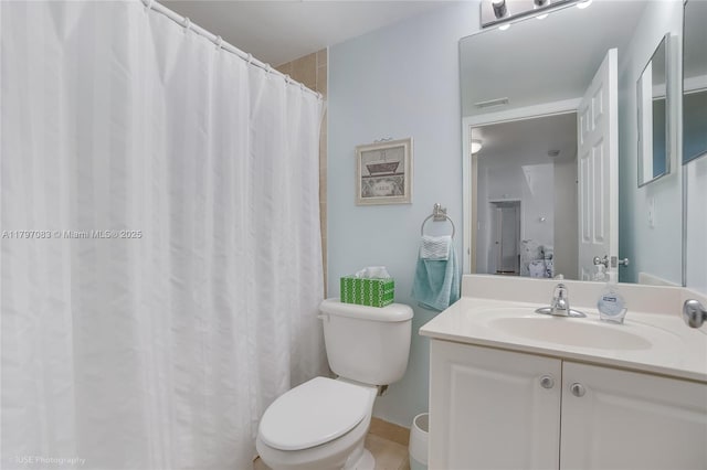 519 E Sheridan St Unit 3052, Dania Beach, FL 33004 - bathroom with toilet, vanity, and visible vents