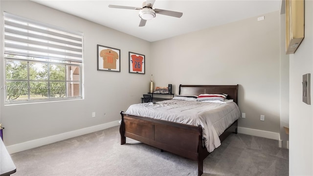 17739 SW 54th St, Miramar, FL 33029 - bedroom featuring baseboards, a ceiling fan, and carpet floors