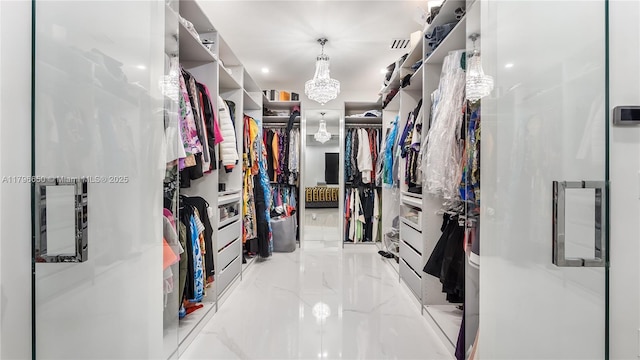 17739 SW 54th St, Miramar, FL 33029 - walk in closet featuring marble finish floor