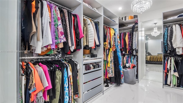 17739 SW 54th St, Miramar, FL 33029 - spacious closet featuring a notable chandelier