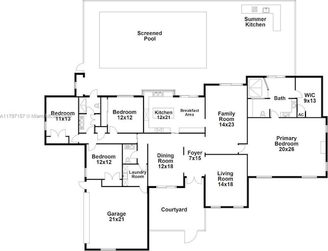 15920 SW 81st Ave, Palmetto Bay, FL 33157 - property floor plan