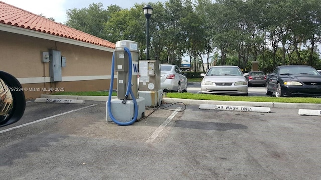 view of uncovered parking lot