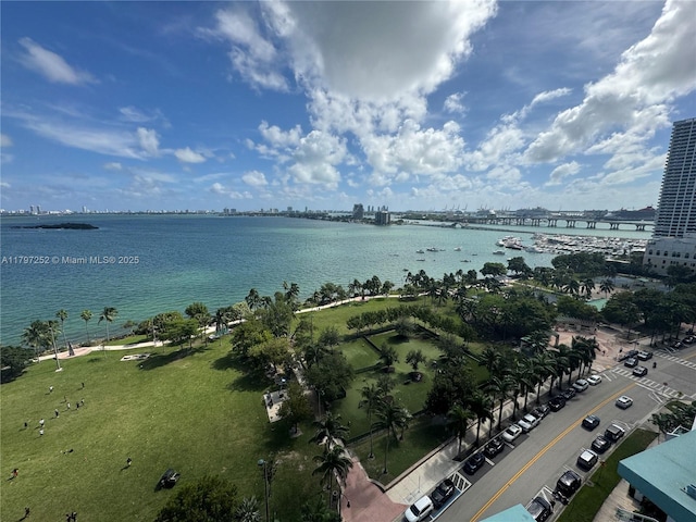 1900 N Bayshore Dr Unit 1401, Miami, FL 33132 - water view featuring a city view