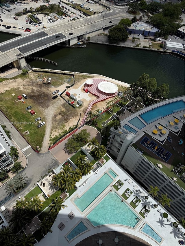 aerial view of property's location