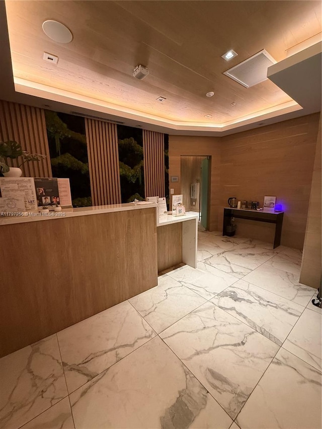 view of reception area