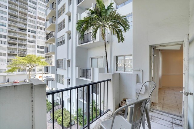 view of balcony