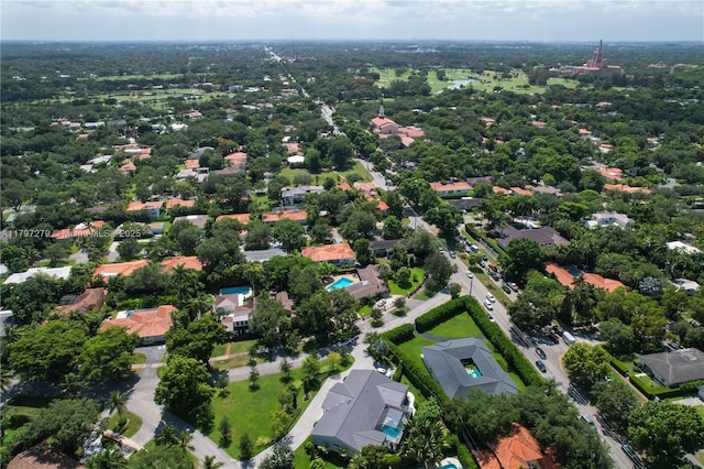 bird's eye view featuring a residential view