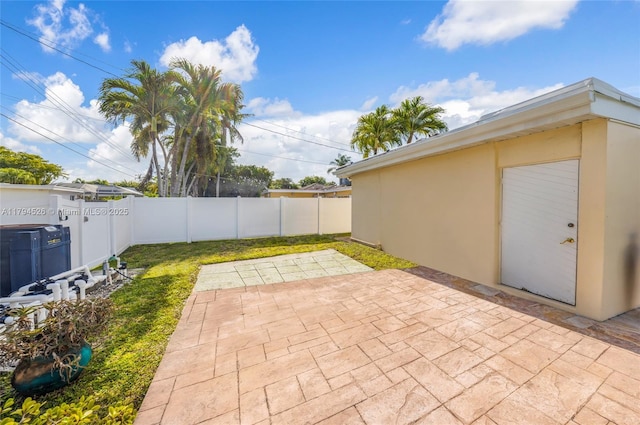 1243 Funston St, Hollywood, FL 33019 - view of patio / terrace featuring a fenced backyard