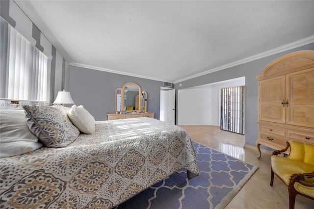 1243 Funston St, Hollywood, FL 33019 - bedroom with ornamental molding and visible vents