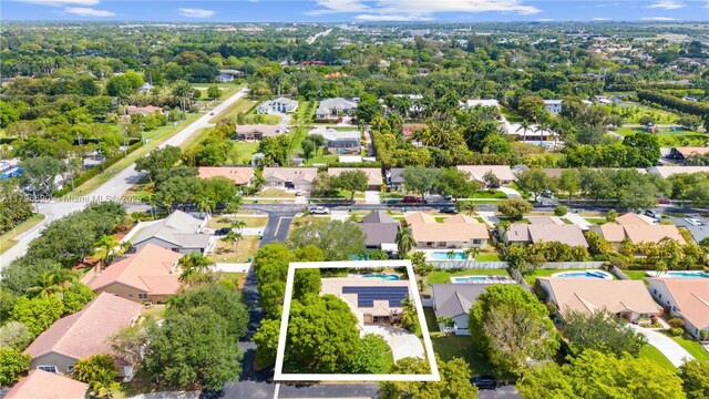 drone / aerial view featuring a residential view