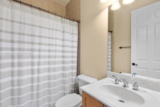 4528 SW 183rd Ave, Miramar, FL 33029 - bathroom featuring vanity, toilet, and a shower with shower curtain