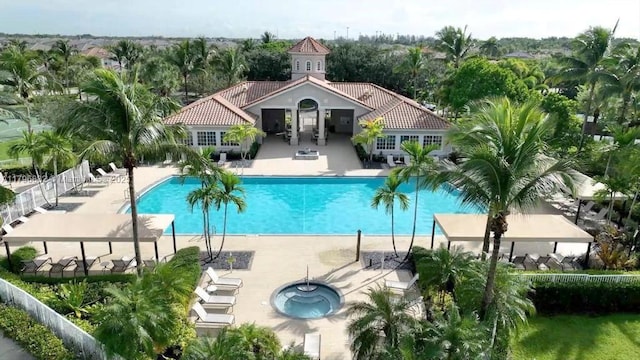 4528 SW 183rd Ave, Miramar, FL 33029 - pool with a patio and fence