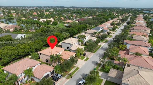 4528 SW 183rd Ave, Miramar, FL 33029 - bird's eye view with a water view and a residential view