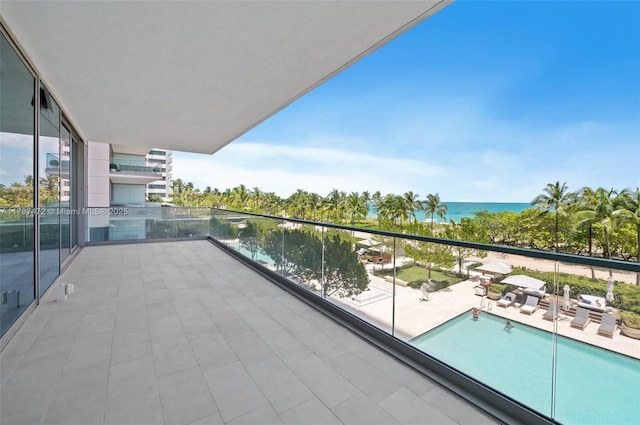 10201 Collins Ave Unit 303, Bal Harbour, FL 33154 - balcony with a water view