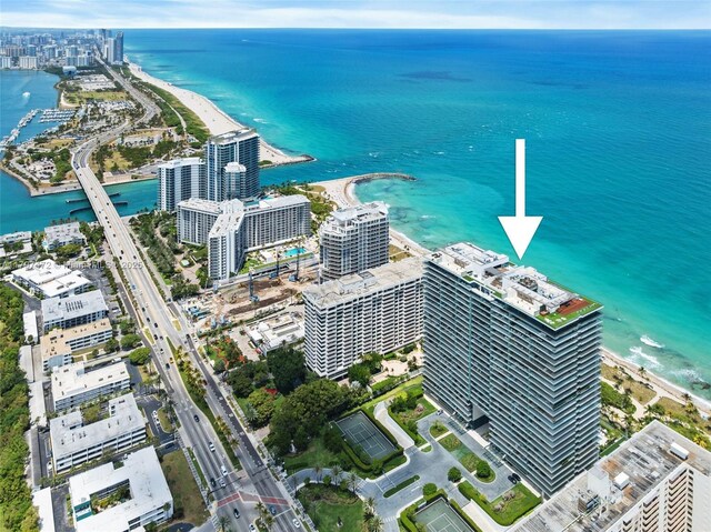 10201 Collins Ave Unit 303, Bal Harbour, FL 33154 - view of urban area with a large body of water and a main thoroughfare