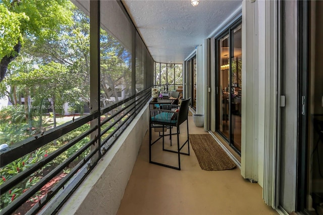 view of sunroom / solarium