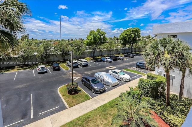 view of uncovered parking lot