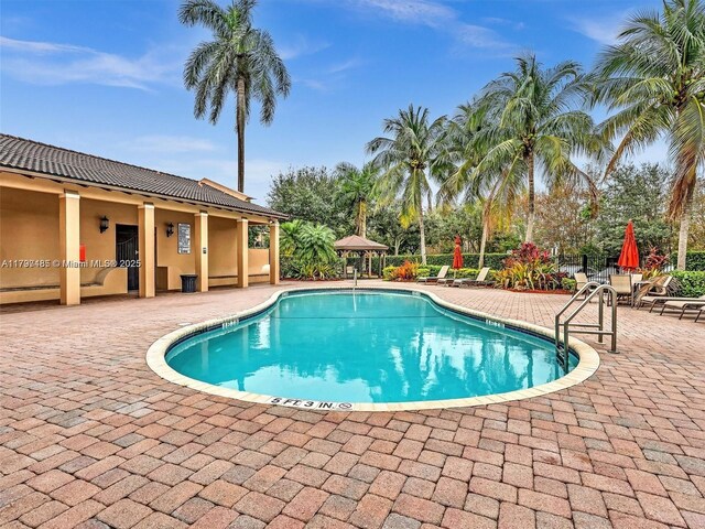 8706 Blaze Ct, Davie, FL 33328 - community pool featuring a patio