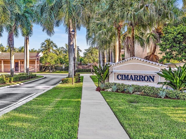8706 Blaze Ct, Davie, FL 33328 - community / neighborhood sign with a lawn