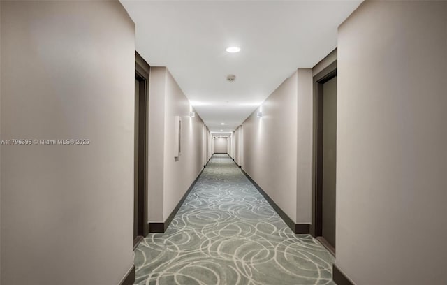 770 Claughton Island Dr Unit 1114, Miami, FL 33131 - hall with baseboards and recessed lighting