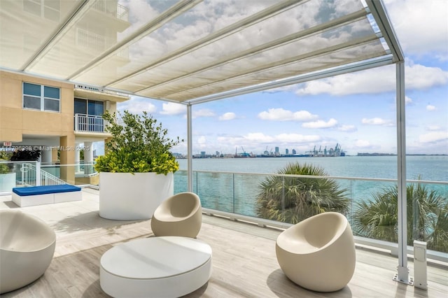 770 Claughton Island Dr Unit 1114, Miami, FL 33131 - patio / terrace with a water view