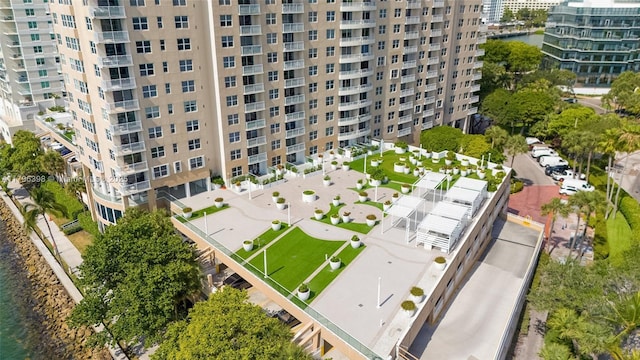 770 Claughton Island Dr Unit 1114, Miami, FL 33131 - aerial view of apartment complex / building and a large body of water